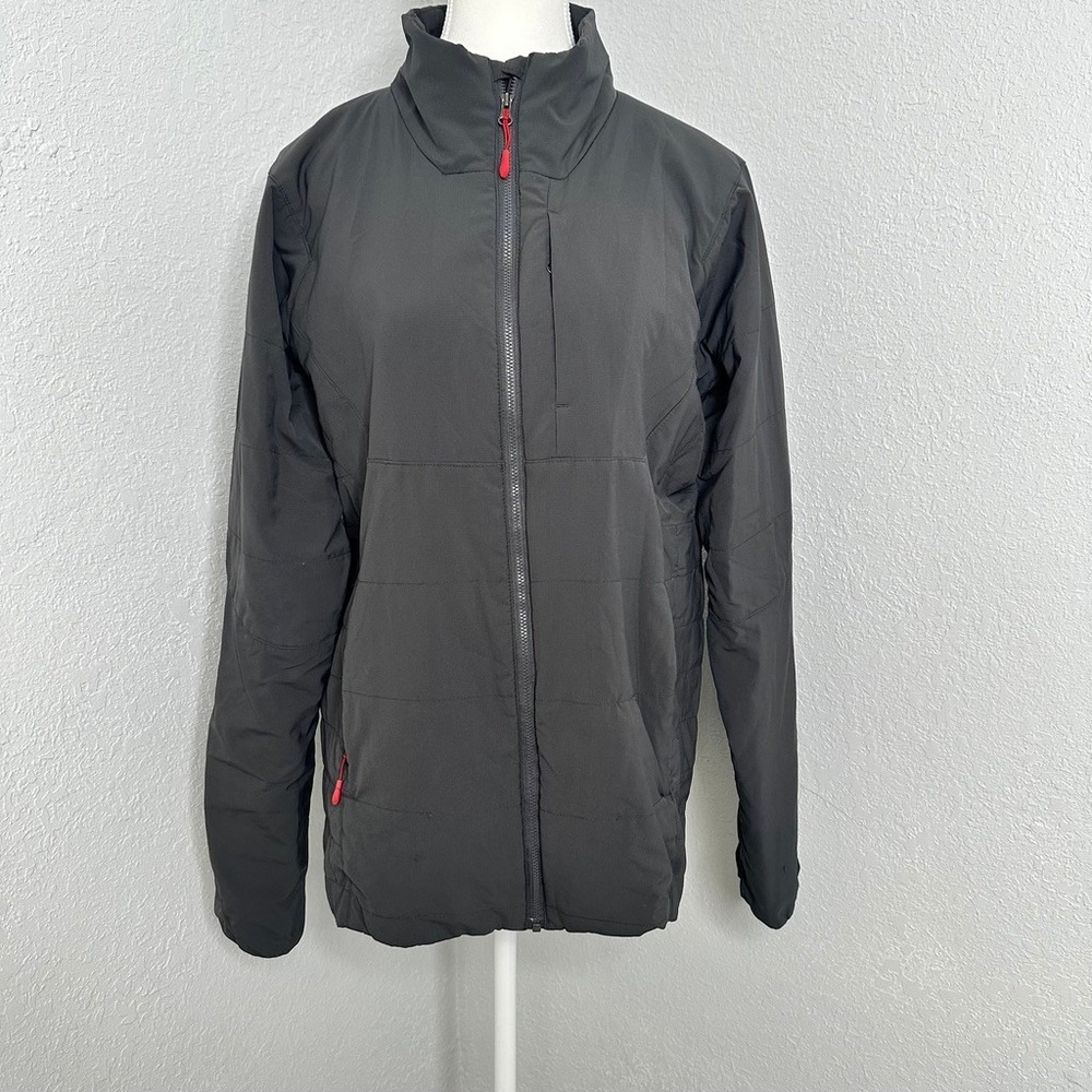 Halifax Traders Mens Gray Lightweight Puffer Jacket Size‎ M Full Zip
